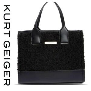 Black Shearling Handbag